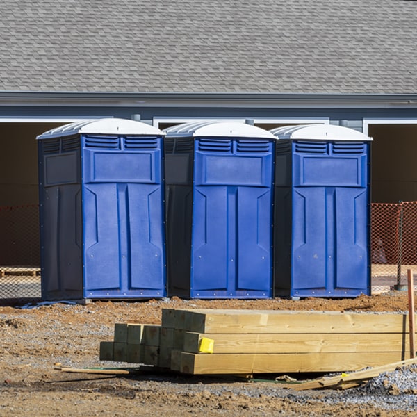 is there a specific order in which to place multiple porta potties in Branchville Indiana